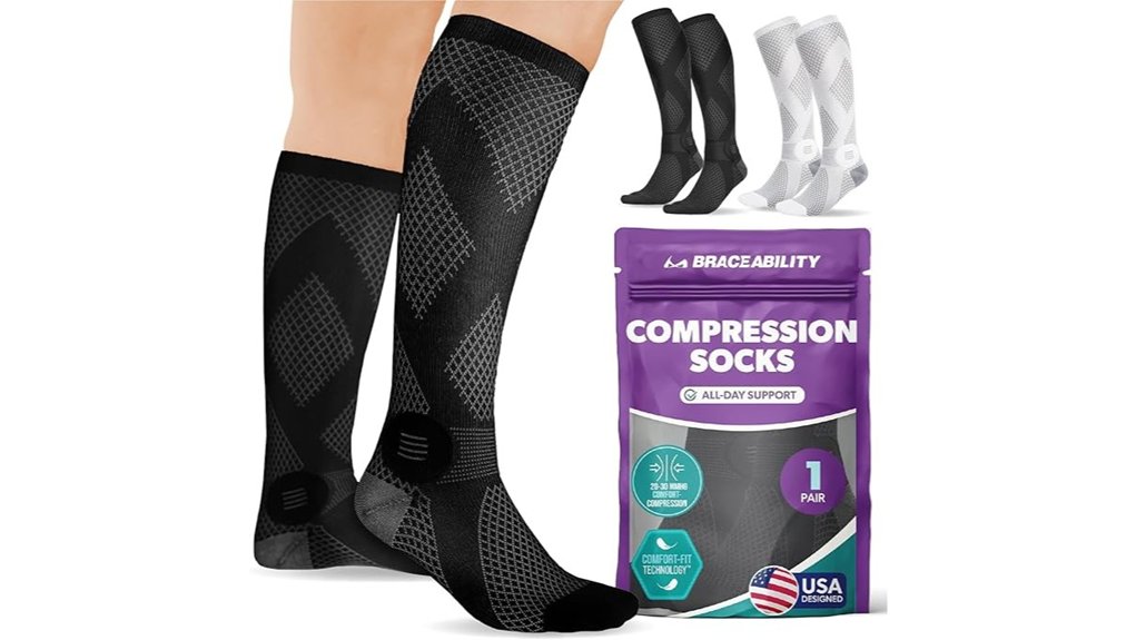knee high 20 30mmhg socks