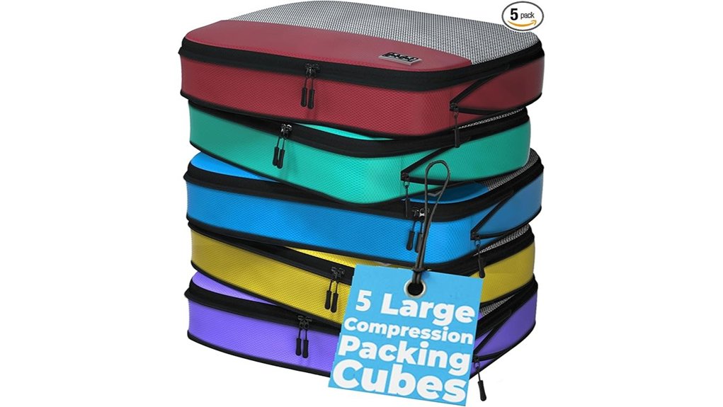 large compression packing cubes set