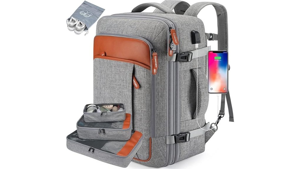 lumesner 40l carry on backpack