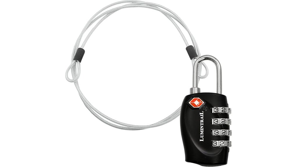lumintrail tsa 4 digit lock