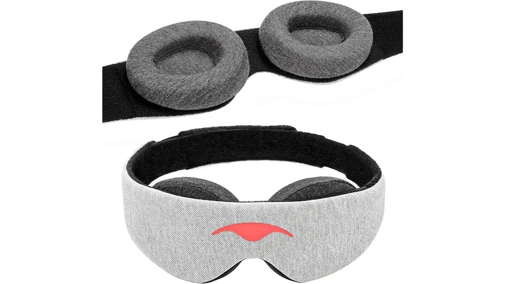 manta sleep mask with detachable eye cups