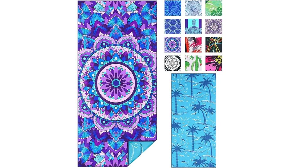 microfiber sand free beach towel