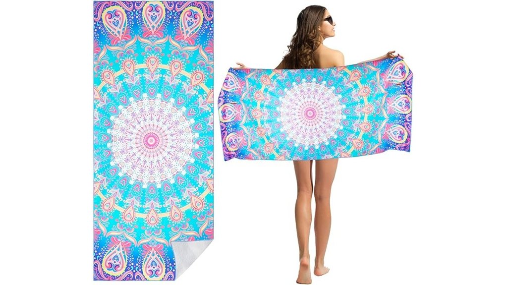 microfiber sand free oversized towel