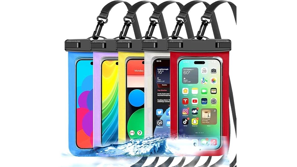 multicolor ip68 waterproof pouches