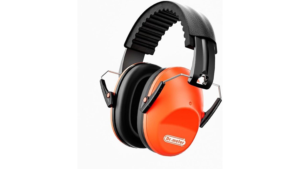noise cancelling ear muffs orange