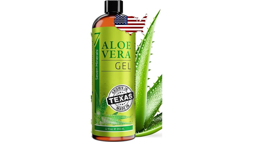 organic aloe vera gel 12oz texas grown