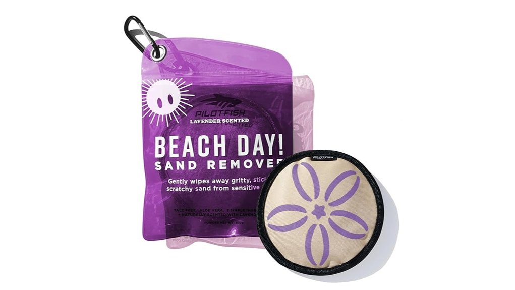 pilotfish beach sand remover natural ingredients included implied