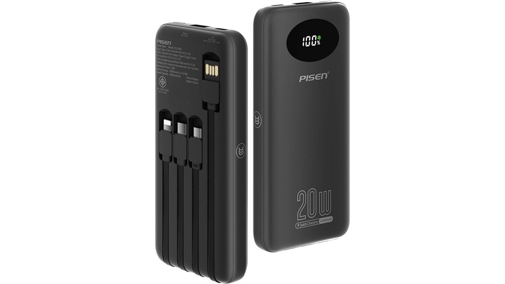 pisen 10000mah fast charge