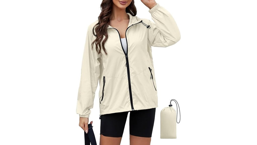 pitinan women s lightweight hooded raincoat