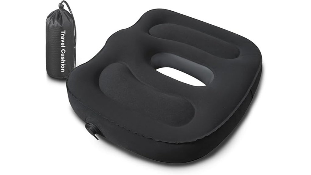 portable inflatable travel cushion