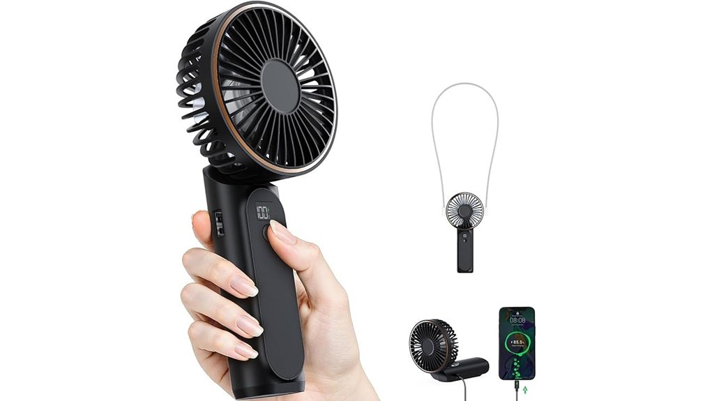 portable usb rechargeable handheld fan