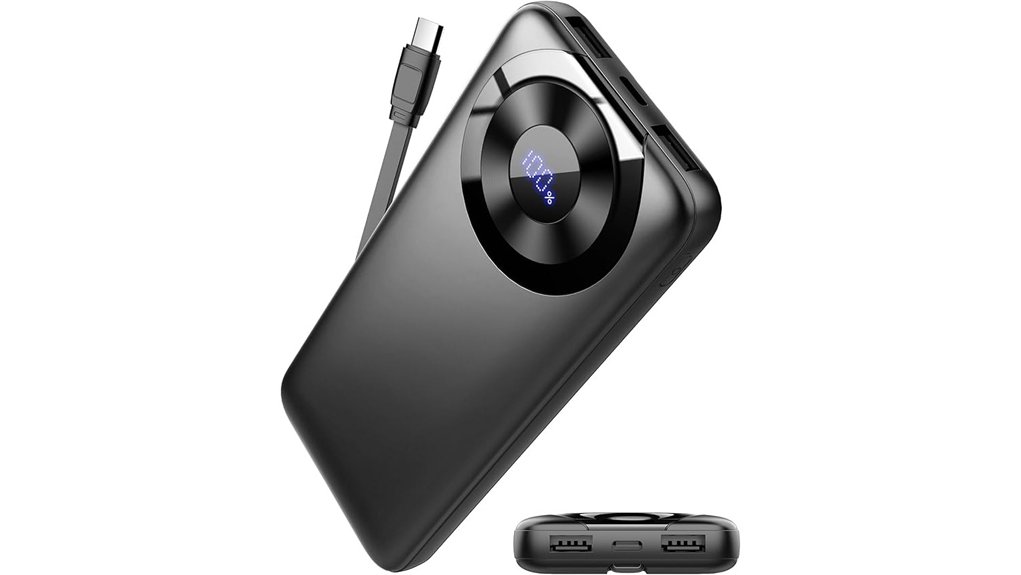 power bank 10000mah with cable