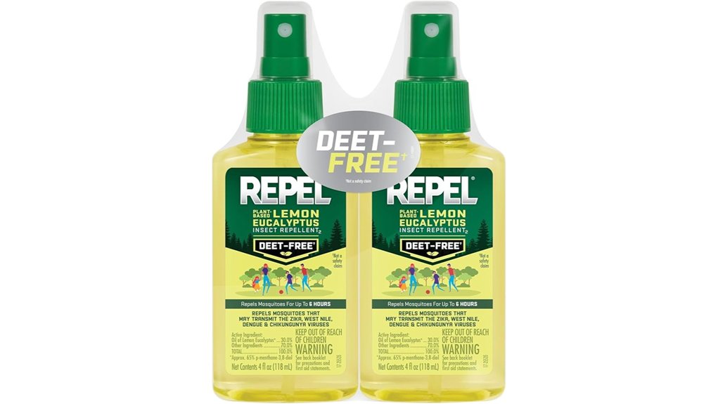 repel lemon eucalyptus repellent 2 pack