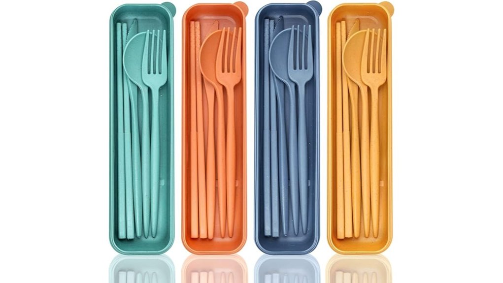 reusable travel utensils with case