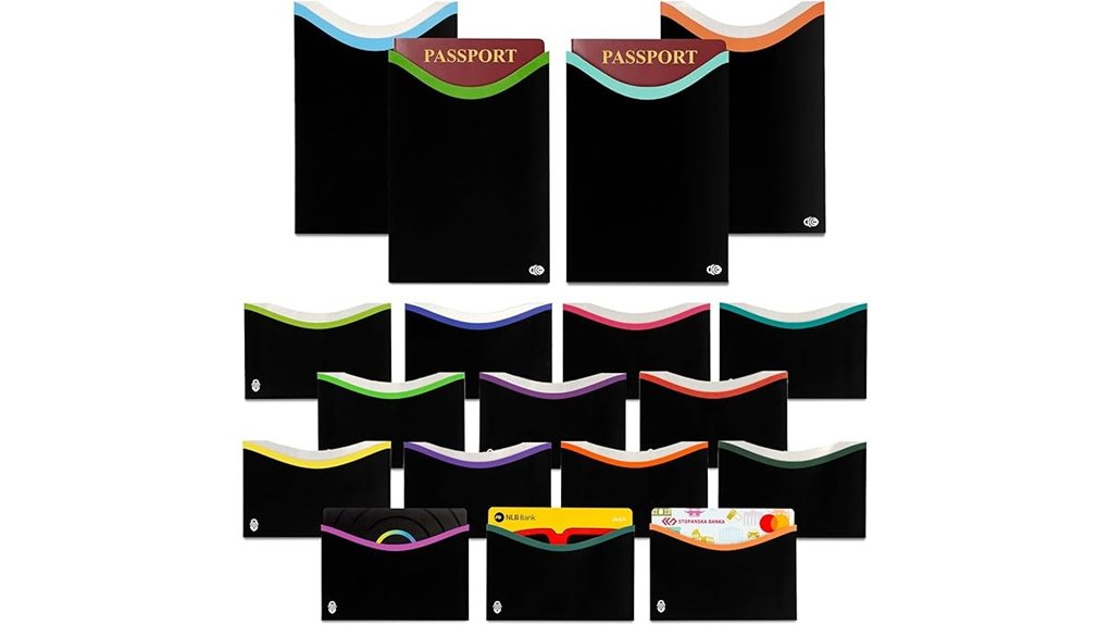 rfid blocking travel sleeves