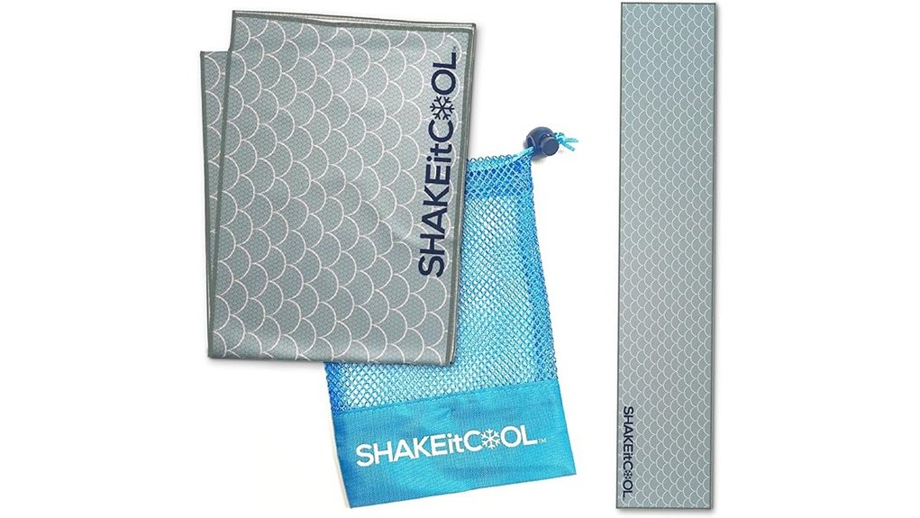 shakeitcool cooling towel green sun protection