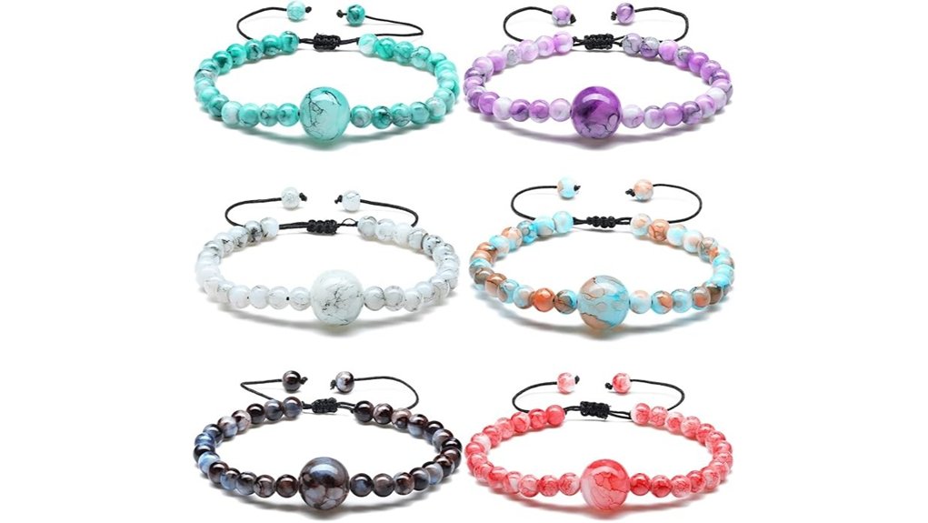 six piece motion sickness bands
