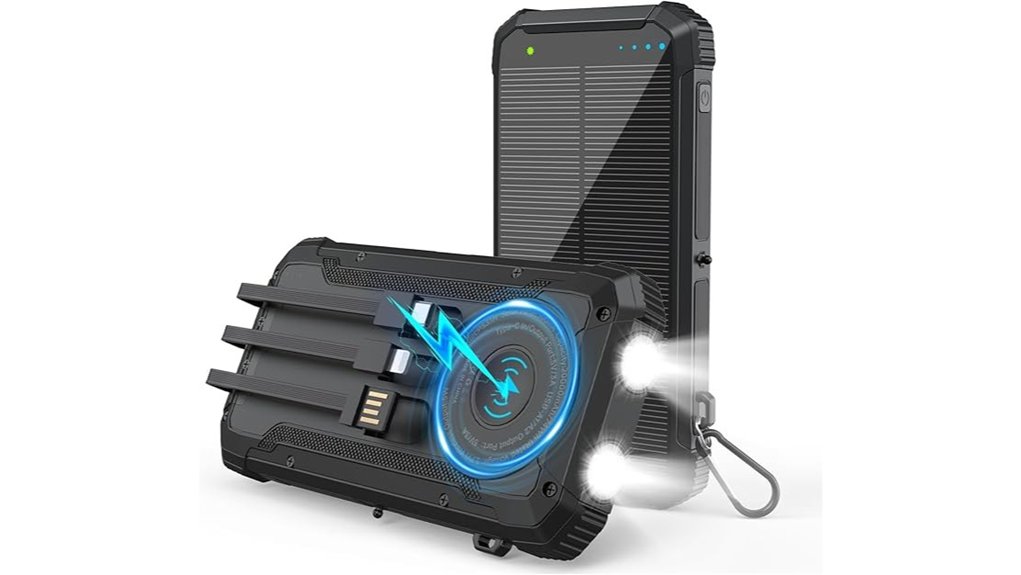 solar power bank with wireless charge