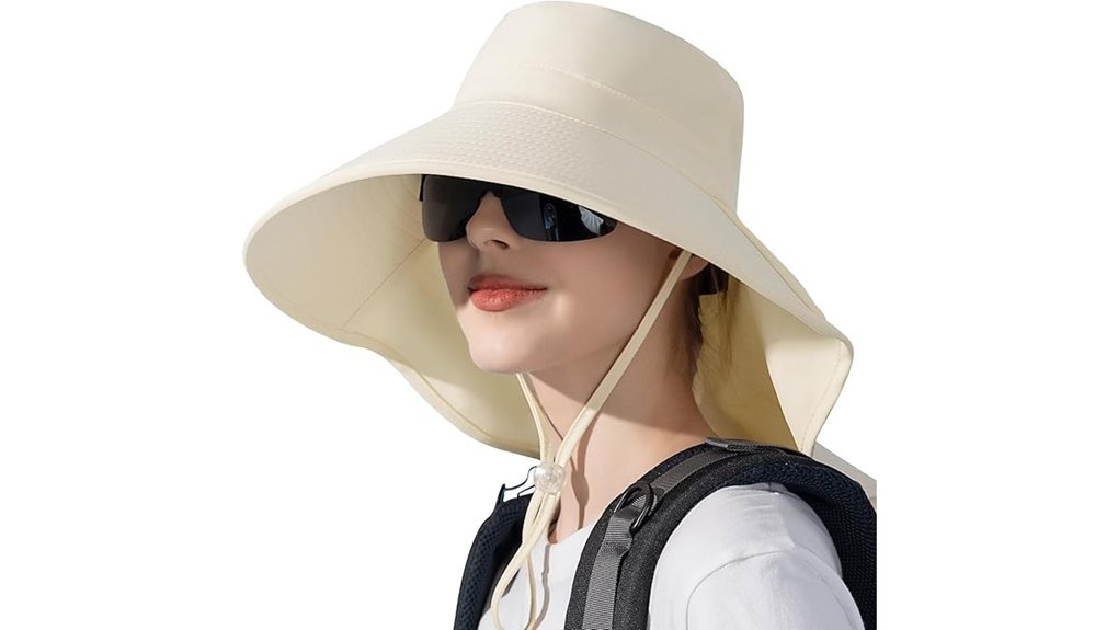 sun hat with neck flap