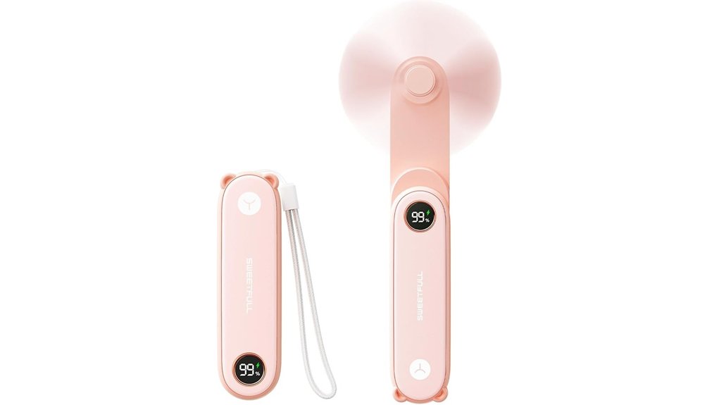 sweetfull usb rechargeable fan