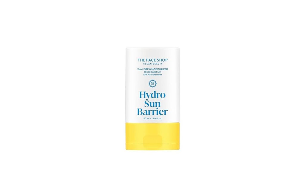 the face shop sunscreen moisturizer