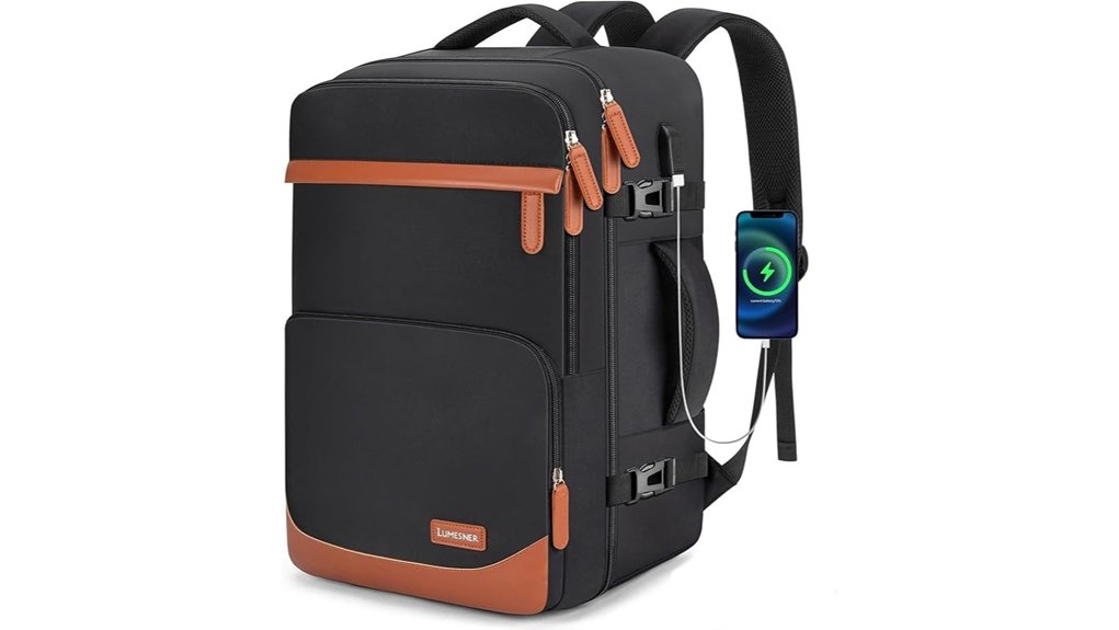travel backpack with usb port