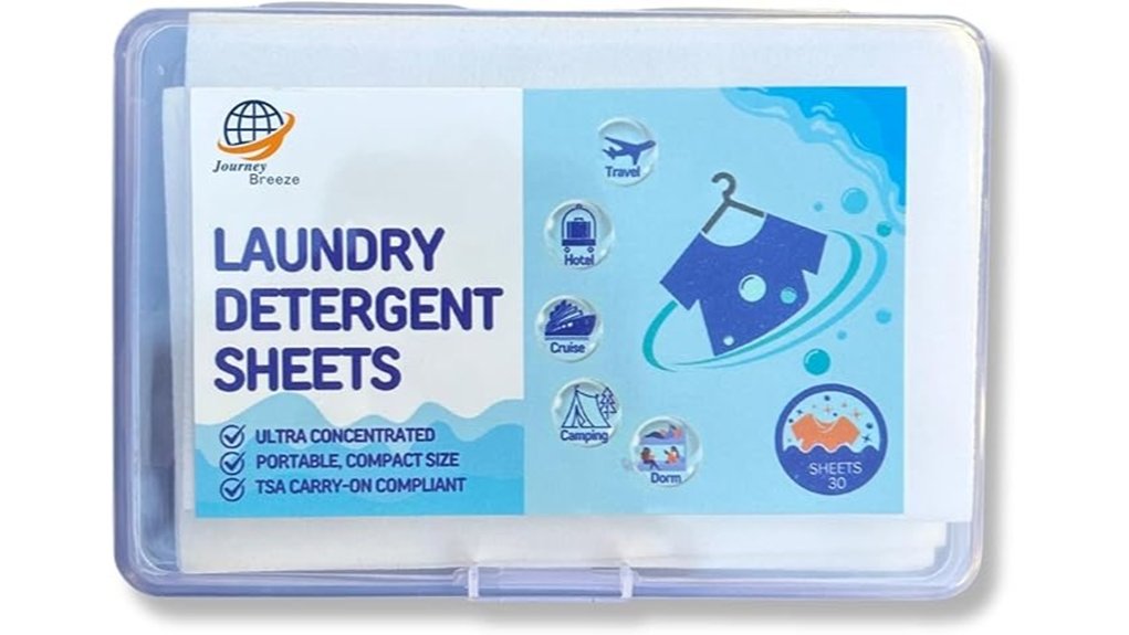 travel detergent sheets for trips
