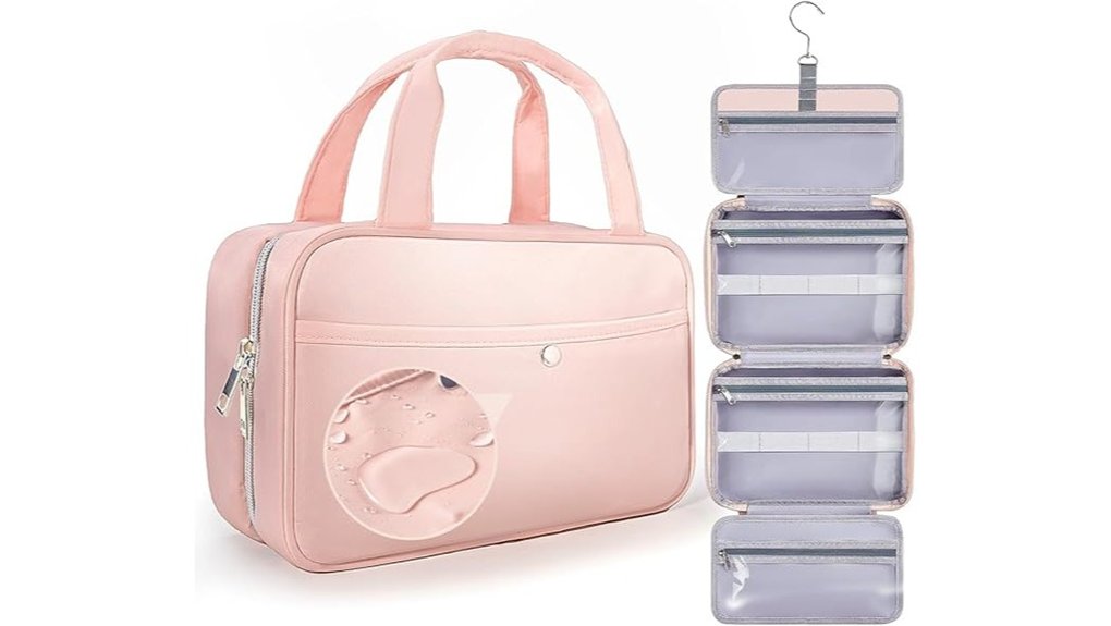 travel hanging toiletry bag for women window