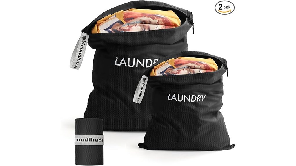 travel laundry bag set foldable