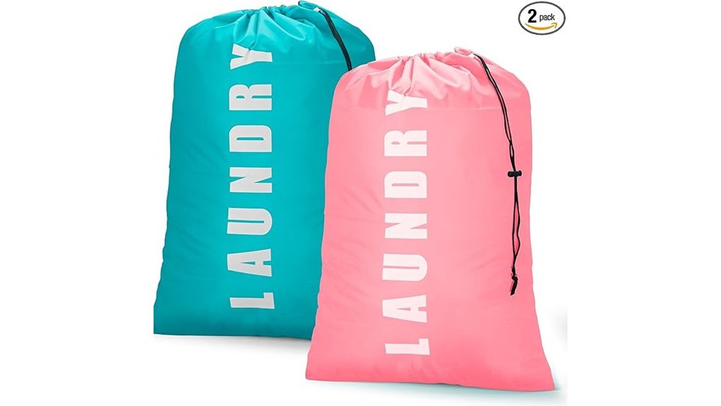 travel laundry bags 24x36 cyan pink