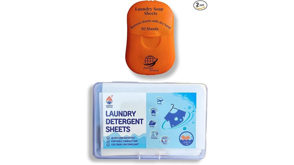 travel laundry detergent sheets bundle