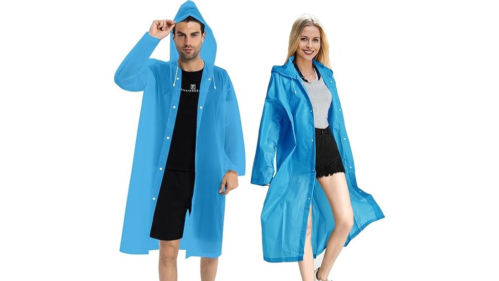 two pack eva rain ponchos