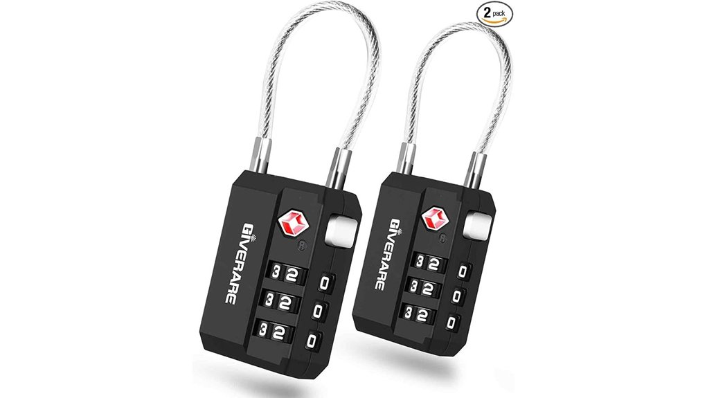 two pack tsa luggage locks