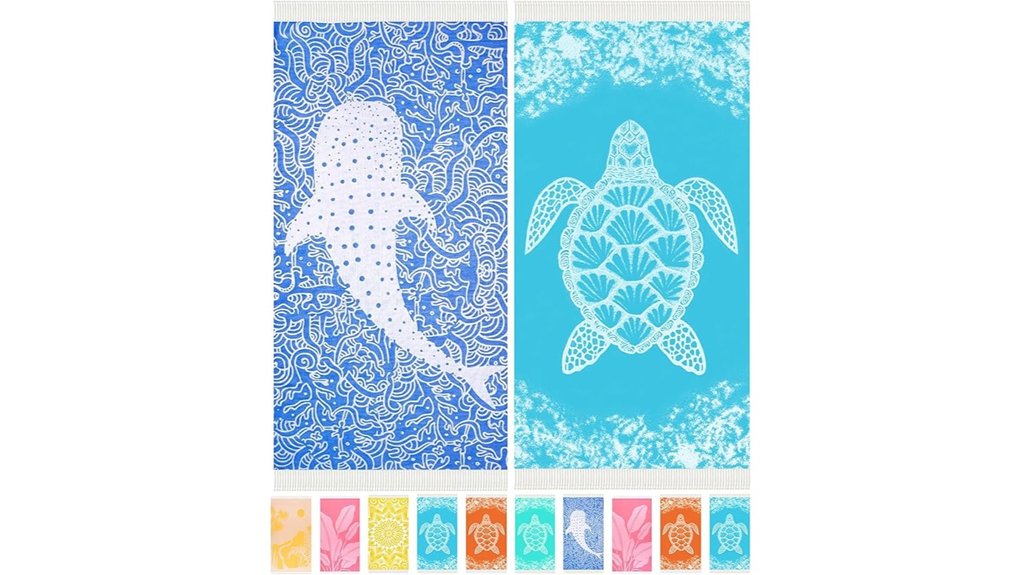 two pack turkish beach towels
