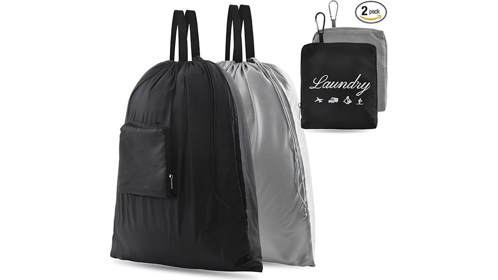two pcs travel laundry bags