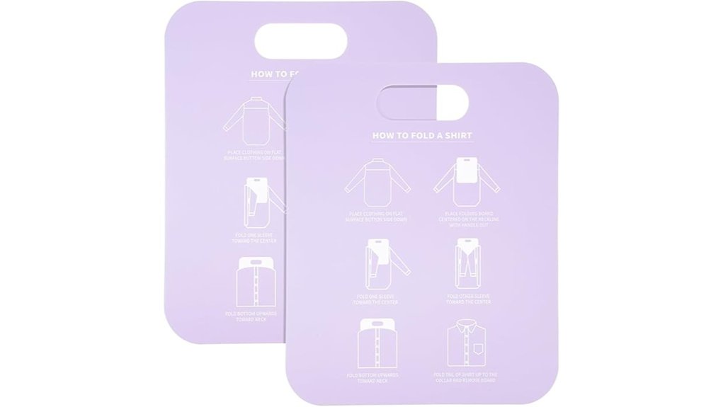 two piece shirt folding board