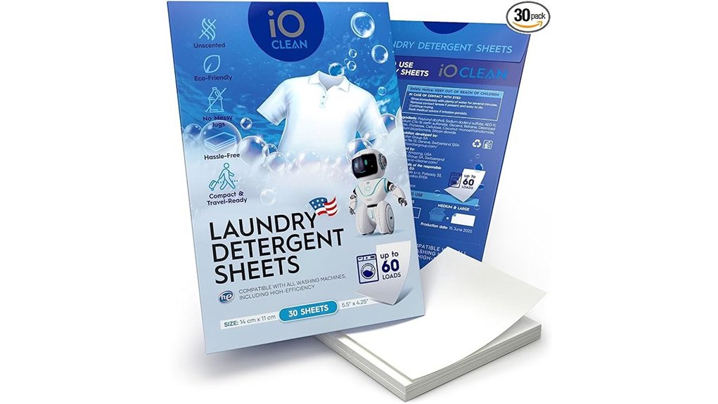 unscented laundry detergent sheets