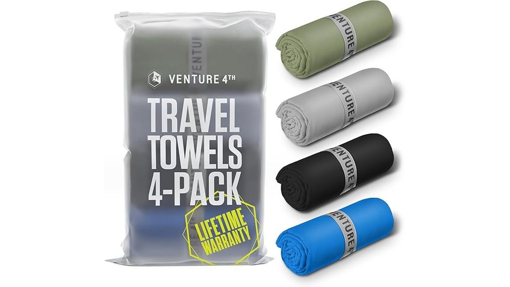 venture 4th quick dry microfiber towels