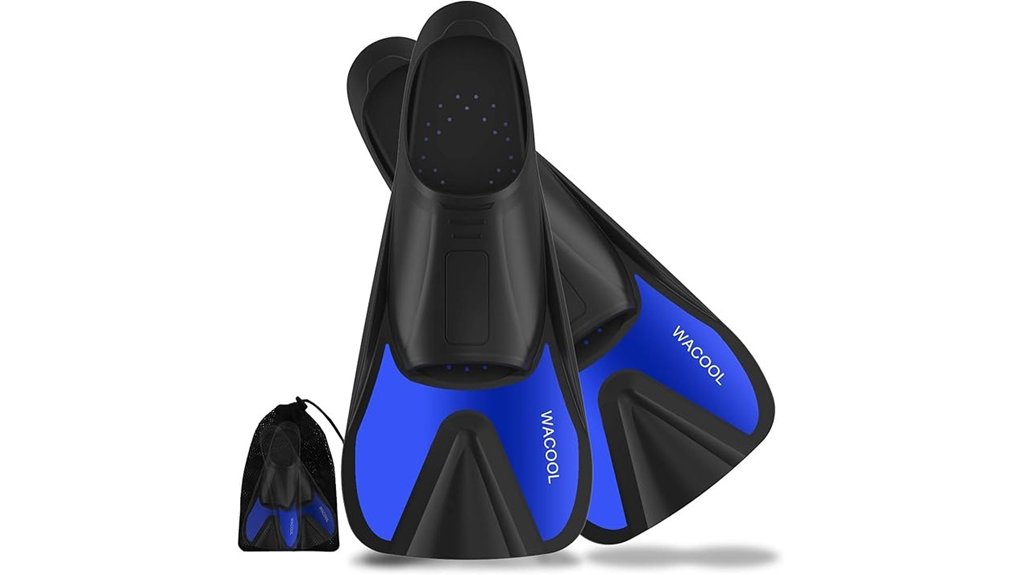 wacool adult short fins