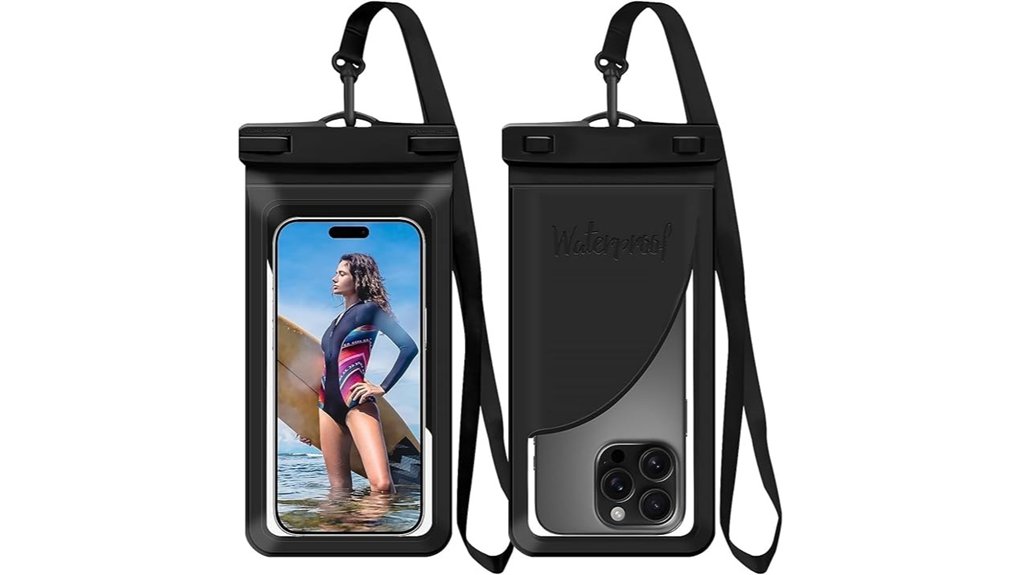 waterproof phone pouch with card pocket