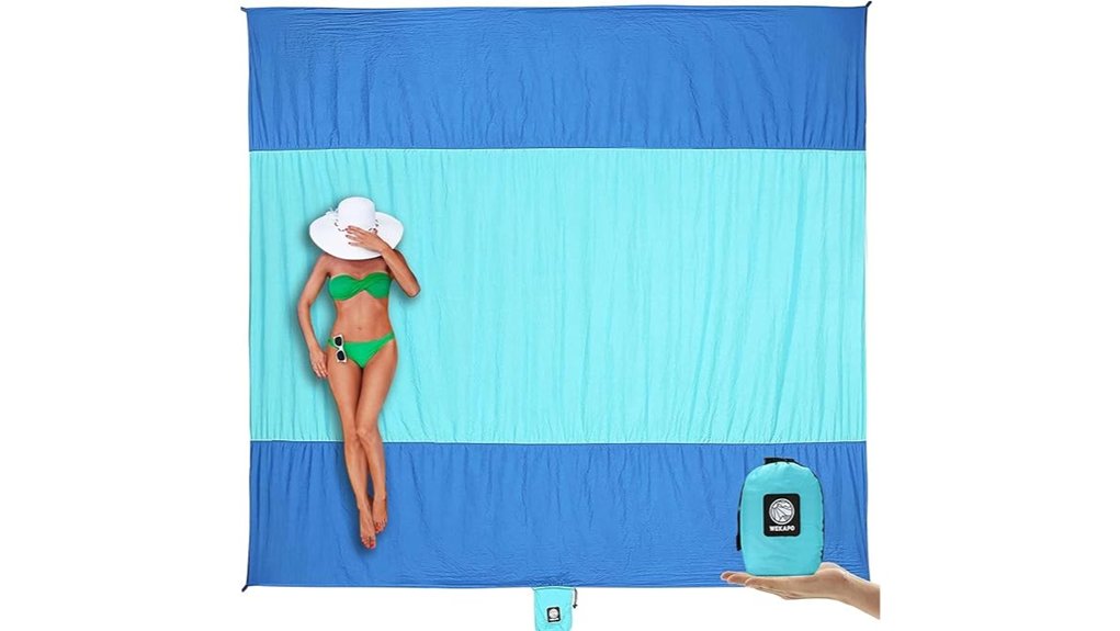 wekapo beach blanket large sandproof quick dry