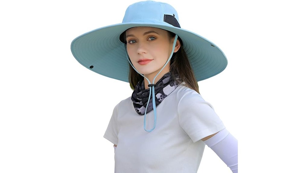 wide brim outdoor sun hat