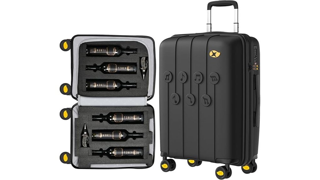 wine bottle travel case with wheels