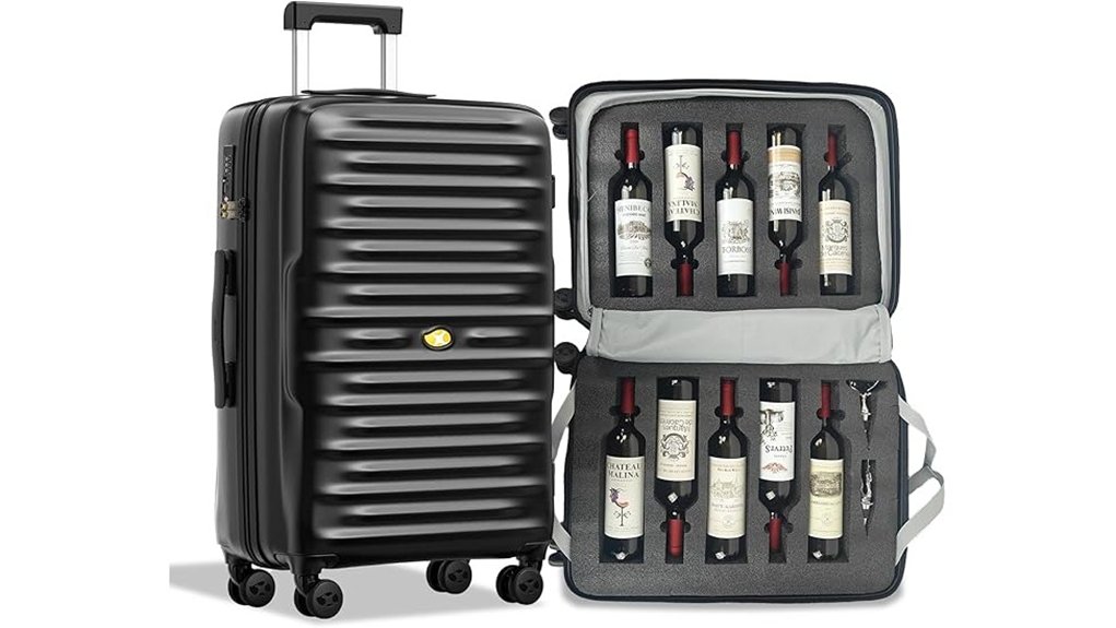 wine luggage 10 bottle travel case