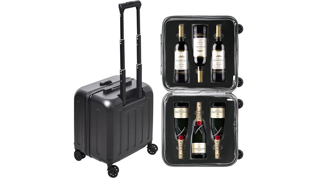 wine luggage 6 bottle case