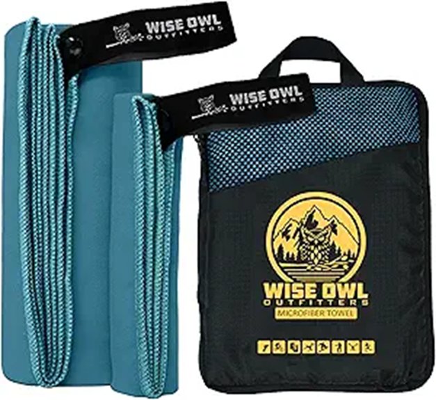 wise owl microfiber towel quick dry