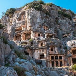 stunning clifftop mediterranean ruins