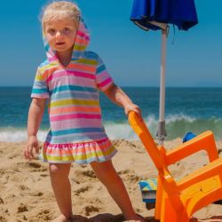 family seaside vacation fun