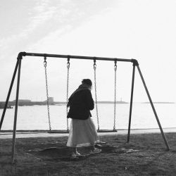 calm beaches with playgrounds